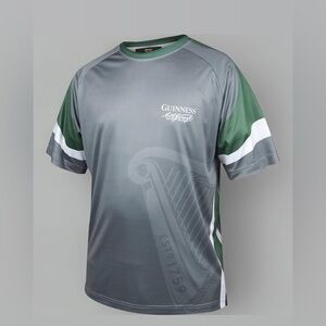 NWT GUINNESS Beer Irish Green & Grey Signature Performance Soccer Jersey Shirt